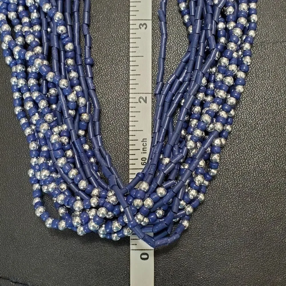 Jaclyn Smith blue necklace and bracelet matching set